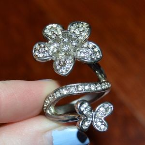 Diamond Flower Ring